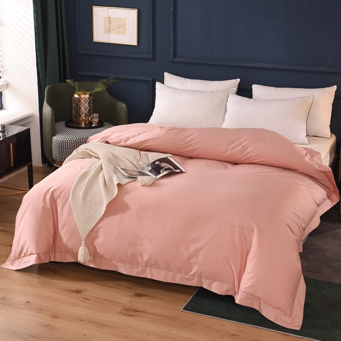 91家纺网 家纺一手货源 找家纺 甜之梦 2025新款13374经典工艺款纯色长绒棉被套 玉色