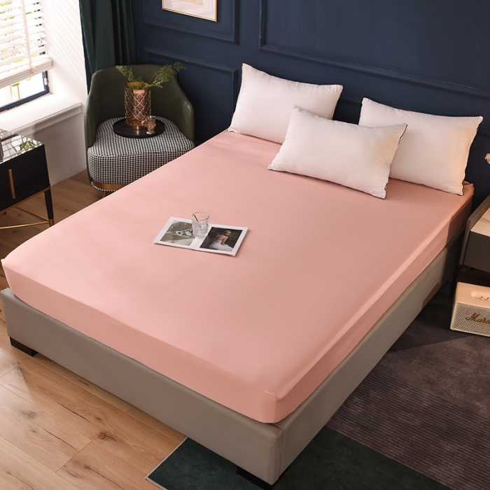 91家纺网 家纺一手货源 找家纺 甜之梦2025新款13374经典北欧风工艺款纯色单床笠 玉色