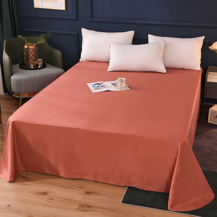 91家纺网 家纺一手货源 找家纺 甜之梦 2025新款13374经典工艺款纯色长绒棉床单 咖色