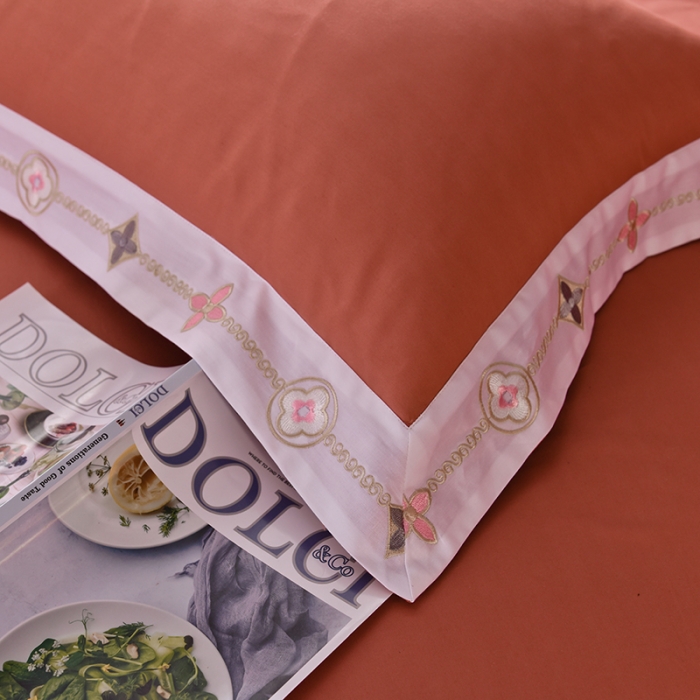 91家纺网 家纺一手货源 找家纺 甜之梦2025新款13374经典北欧风工艺款纯色枕套 咖色