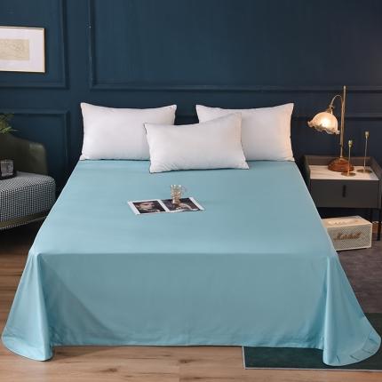 91家纺网 家纺一手货源 找家纺 甜之梦 2025新款13374经典工艺款纯色长绒棉床单深海蓝