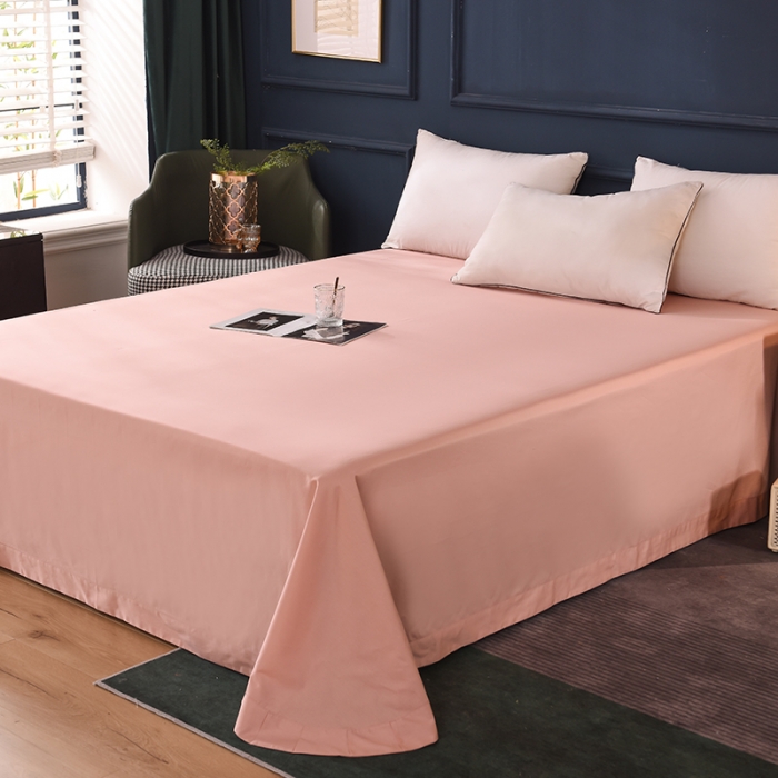 91家纺网 家纺一手货源 找家纺 甜之梦 2025新款13374经典工艺款纯色长绒棉床单 玉色