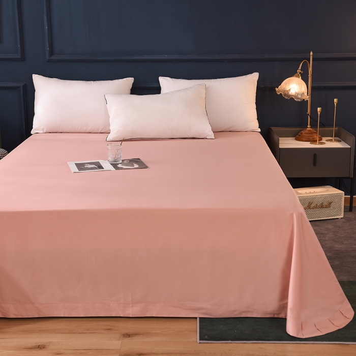 91家纺网 家纺一手货源 找家纺 甜之梦 2025新款13374经典工艺款纯色长绒棉床单 玉色