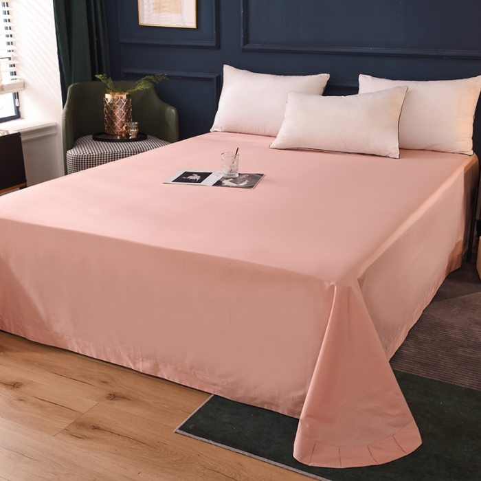 91家纺网 家纺一手货源 找家纺 甜之梦 2025新款13374经典工艺款纯色长绒棉床单 玉色