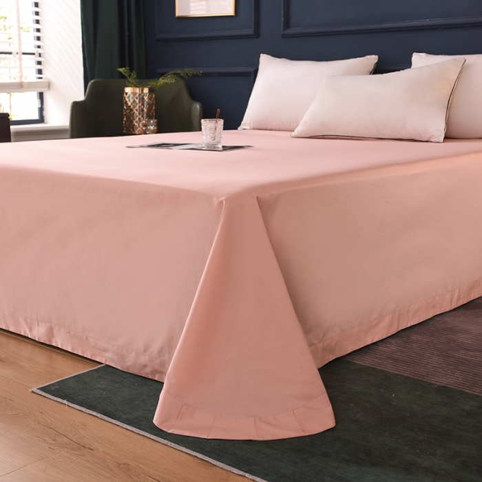 91家纺网 家纺一手货源 找家纺 甜之梦 2025新款13374经典工艺款纯色长绒棉床单 玉色