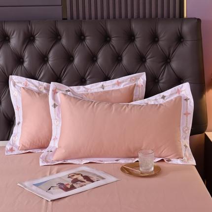 91家纺网 家纺一手货源 找家纺 甜之梦2025新款13374经典北欧风工艺款纯色枕套 玉色