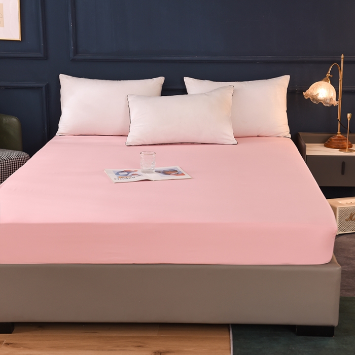 91家纺网 家纺一手货源 找家纺 甜之梦 2025新款13374经典工艺款纯色长绒棉床笠 粉色