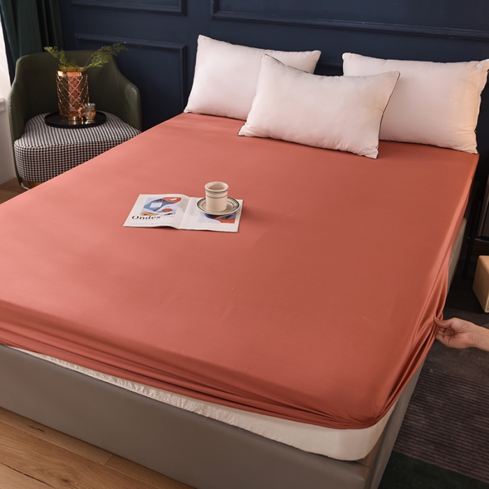 91家纺网 家纺一手货源 找家纺 甜之梦 2025新款13374经典工艺款纯色长绒棉床笠 咖色