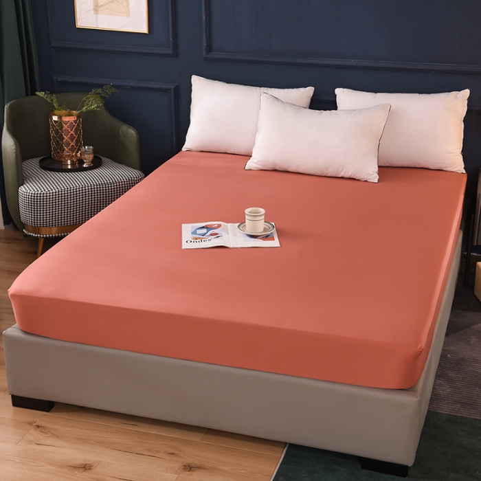 91家纺网 家纺一手货源 找家纺 甜之梦 2025新款13374经典工艺款纯色长绒棉床笠 咖色