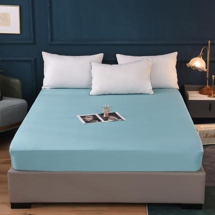 甜之梦 2025新款13374经典工艺款纯色长绒棉床笠深海蓝