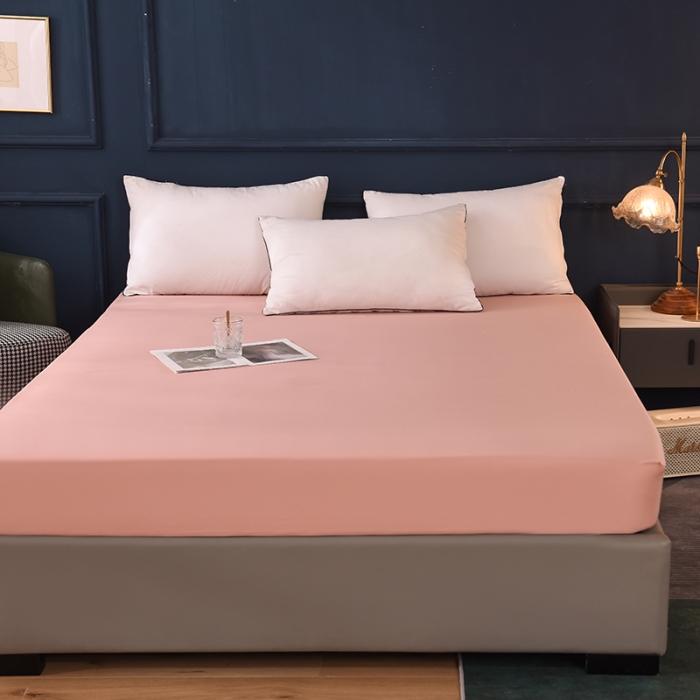 91家纺网 家纺一手货源 找家纺 甜之梦 2025新款13374经典工艺款纯色长绒棉床笠 玉色