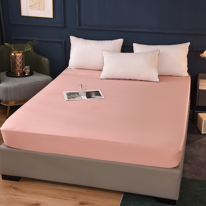 91家纺网 家纺一手货源 找家纺 甜之梦 2025新款13374经典工艺款纯色长绒棉床笠 玉色