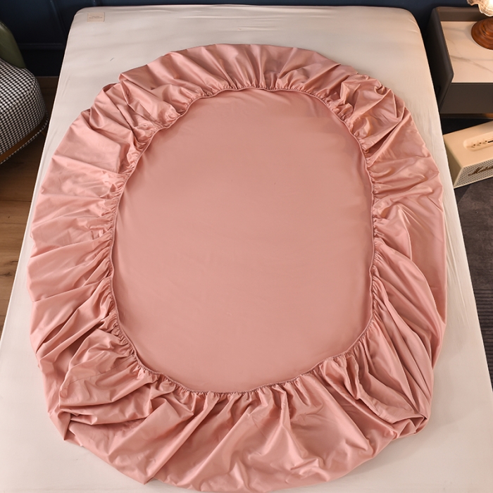 91家纺网 家纺一手货源 找家纺 甜之梦 2025新款13374经典工艺款纯色长绒棉床笠 玉色