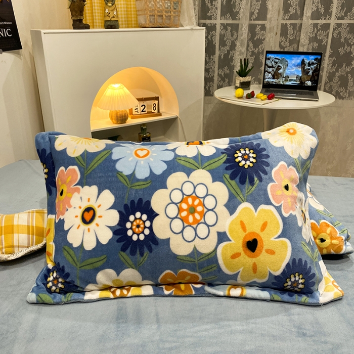 91家纺网 家纺一手货源 找家纺 珺柔家纺2021新款牛奶绒印花四件套 繁花