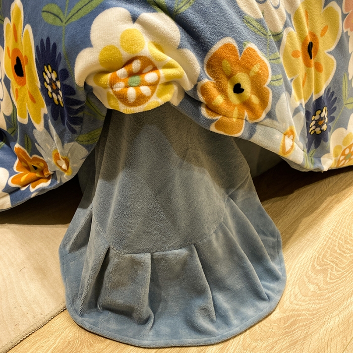 91家纺网 家纺一手货源 找家纺 珺柔家纺2021新款牛奶绒印花四件套 繁花