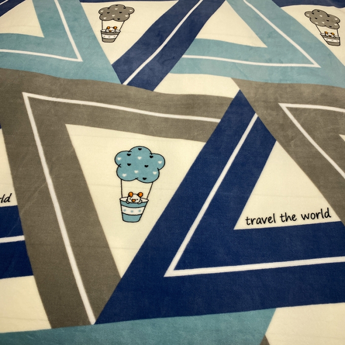 91家纺网 家纺一手货源 找家纺 珺柔家纺2021新款牛奶绒印花四件套 可爱筒