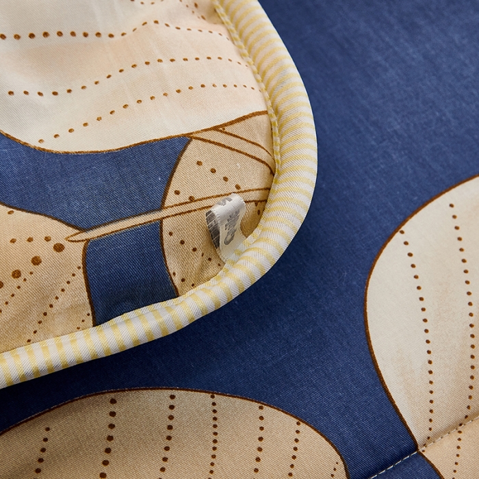 91家纺网 家纺一手货源 找家纺 总欧雅搁2025新款羽丝绒冬被 被子被芯春秋被冬被 蓝色枫叶