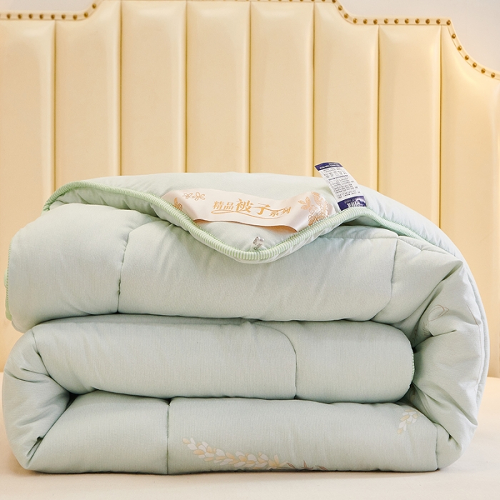 91家纺网 家纺一手货源 找家纺 总欧雅搁2025新款羽丝绒冬被 被子被芯春秋被冬被 清新花语