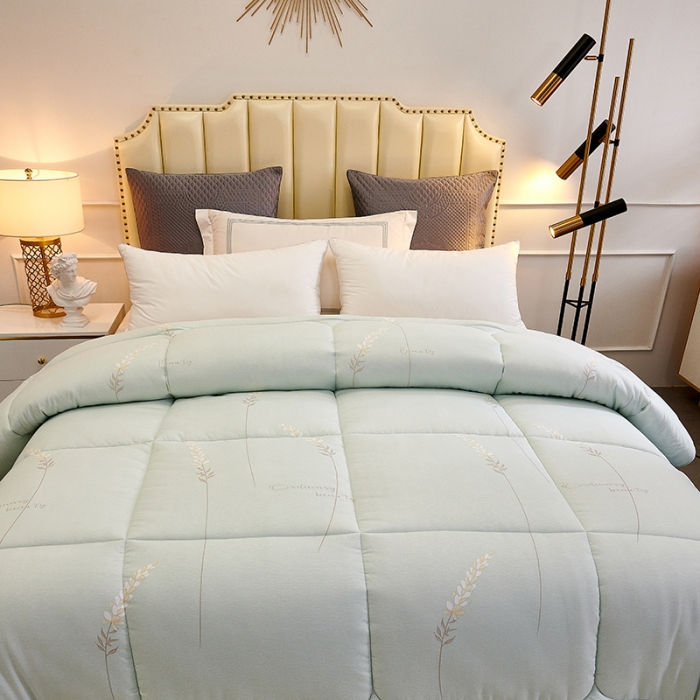 91家纺网 家纺一手货源 找家纺 总欧雅搁2025新款羽丝绒冬被 被子被芯春秋被冬被 清新花语