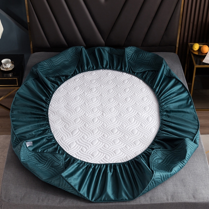 91家纺网 家纺一手货源 找家纺 （总）小米笠 2021新60长绒棉夹棉床笠全棉纯棉单床笠