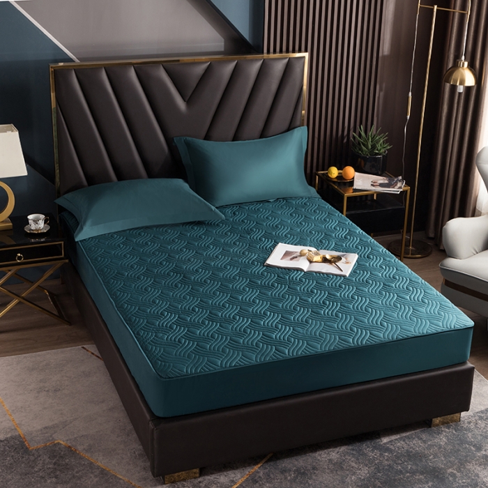 91家纺网 家纺一手货源 找家纺 （总）小米笠 2021新60长绒棉夹棉床笠全棉纯棉单床笠