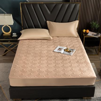 小米笠 2021新60长绒棉夹棉床笠全棉纯棉单床笠 铂光金