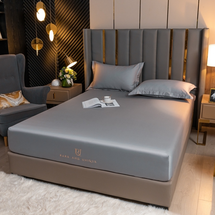 91家纺网 家纺一手货源 找家纺 （总）秀色 50支贡缎床笠单件全棉纯棉床罩三件套