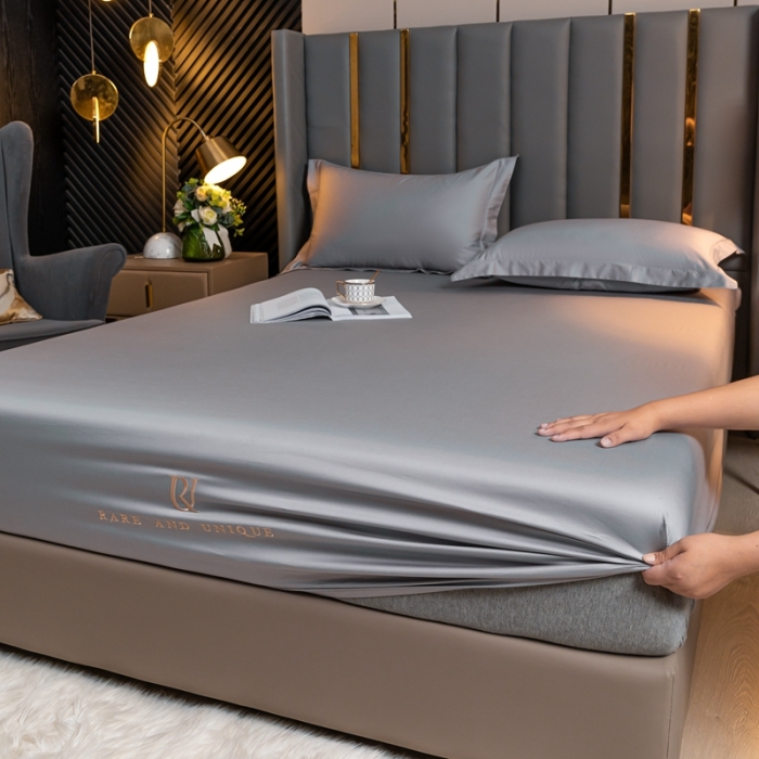 91家纺网 家纺一手货源 找家纺 （总）秀色 50支贡缎床笠单件全棉纯棉床罩三件套