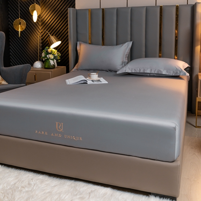 91家纺网 家纺一手货源 找家纺 （总）秀色 50支贡缎床笠单件全棉纯棉床罩三件套