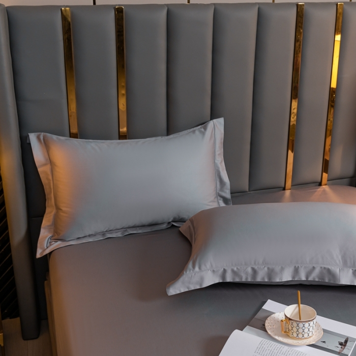 91家纺网 家纺一手货源 找家纺 （总）秀色 50支贡缎床笠单件全棉纯棉床罩三件套