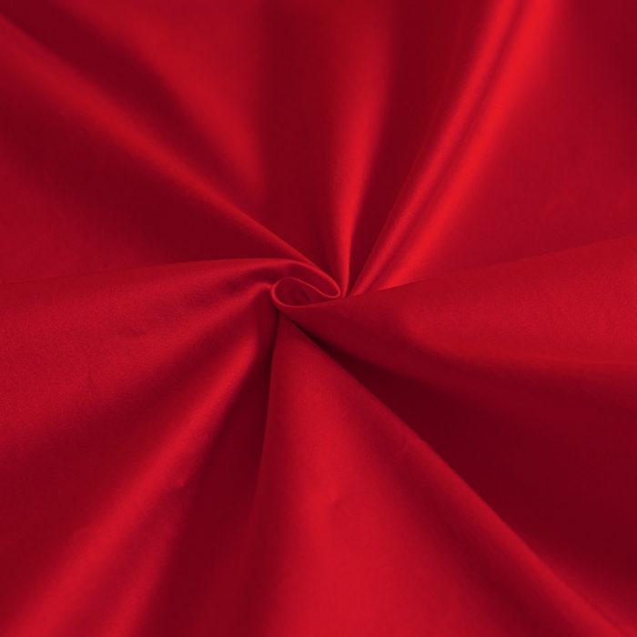 91家纺网 家纺一手货源 找家纺 秀色 50支贡缎床笠单件全棉纯棉床罩三件套海棠红