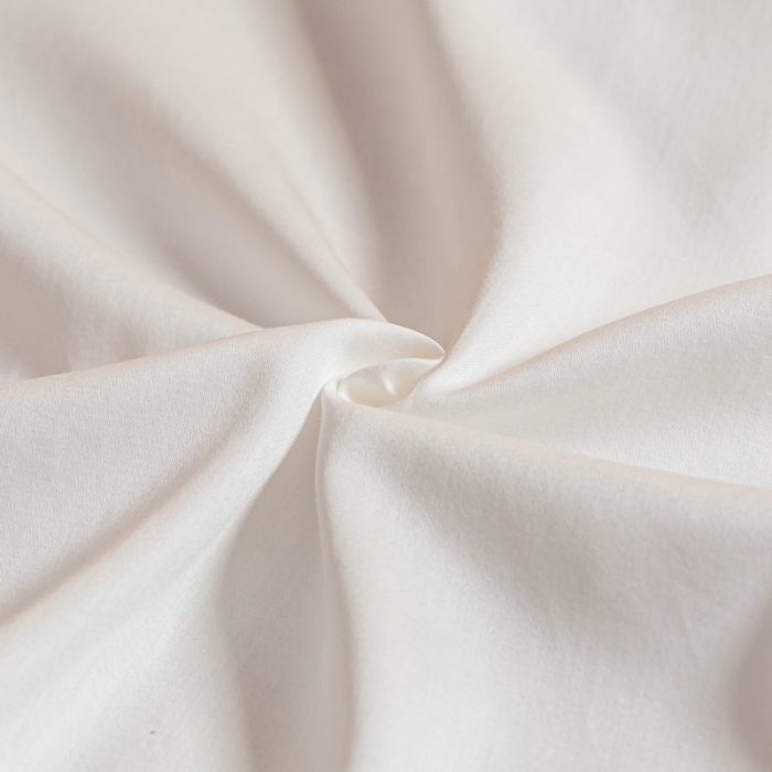 91家纺网 家纺一手货源 找家纺 秀色 50支贡缎床笠单件全棉纯棉床罩三件套雪月白