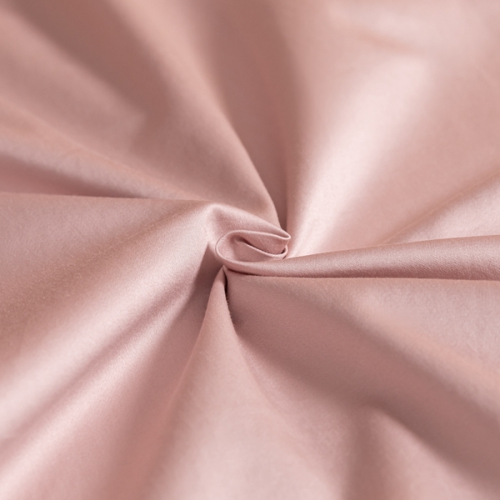 91家纺网 家纺一手货源 找家纺 秀色 50支贡缎床笠单件全棉纯棉床罩三件套玉颜粉