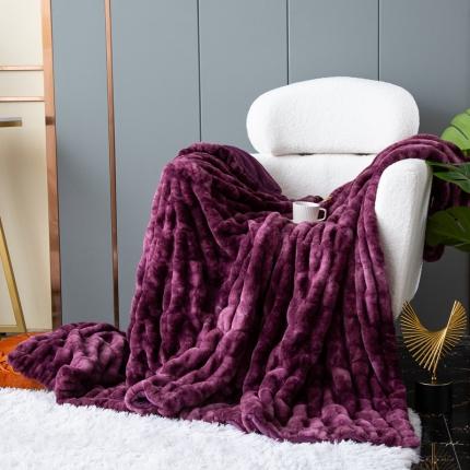 91家纺网 家纺一手货源 找家纺 （总）来菲毛毯 2025新款弹力加厚兔毛毛毯双层保暖绒毯出口外贸高端毯子