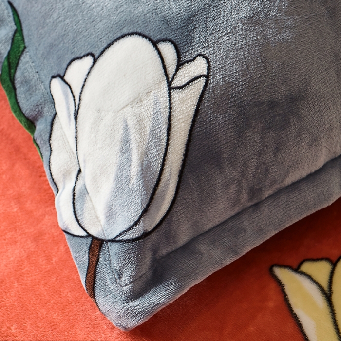 91家纺网 家纺一手货源 找家纺 纽缦 2021新款牛奶绒四件套法莱水晶宝宝绒 绝世花颜玉（大版）