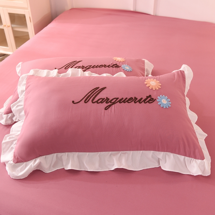 91家纺网 家纺一手货源 找家纺 （总）梦之岛2021新款倾城韩版磨毛蕾丝四件套