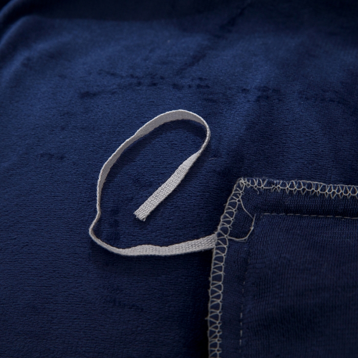 91家纺网 家纺一手货源 找家纺 纽缦 2021新款韩版水晶绒床单四件套法莱水晶牛奶 萌熊-宝蓝灰