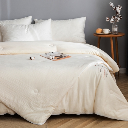 91家纺网 家纺一手货源 找家纺 51%大豆被A类原棉大豆子母被全棉二合一子母被原棉子母被