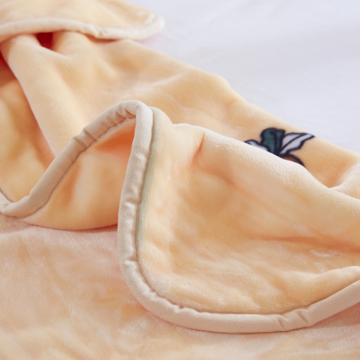 91家纺网 家纺一手货源 找家纺 凯轩毛毛毯毯子 儿童云毛毯毯子系列不二家 胡萝卜-米