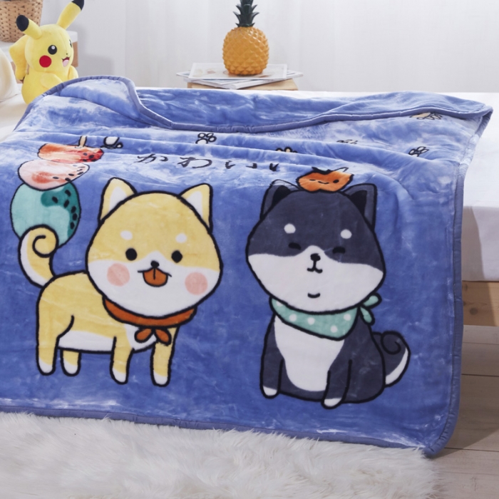 91家纺网 家纺一手货源 找家纺 凯轩毛毛毯毯子 儿童云毛毯毯子系列不二家 小双