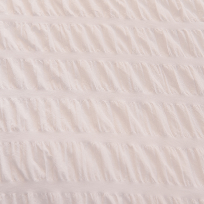 91家纺网 家纺一手货源 找家纺 梦之岛2021新款甜心公主泡泡纱配水晶绒四件套优雅白