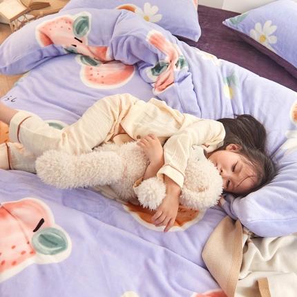 91家纺网 家纺一手货源 找家纺 （总）仟网汇 2021新款牛奶绒四件套第二套图