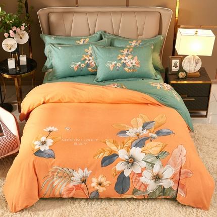 91家纺网 家纺一手货源 找家纺 （总）雲归梦 2021新款全棉大版生态磨毛四件套第二批