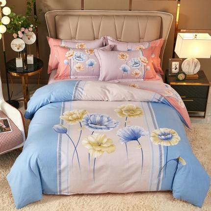 91家纺网 家纺一手货源 找家纺 （总）雲归梦 2021新款全棉大版生态磨毛四件套第二批