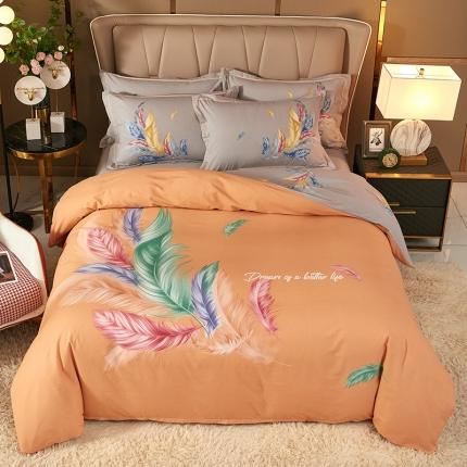 91家纺网 家纺一手货源 找家纺 （总）雲归梦 2021新款全棉大版生态磨毛四件套第二批