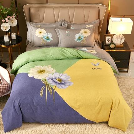 91家纺网 家纺一手货源 找家纺 （总）雲归梦 2021新款全棉大版生态磨毛四件套第二批