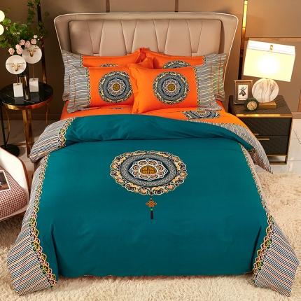 91家纺网 家纺一手货源 找家纺 （总）雲归梦 2021新款全棉大版生态磨毛四件套第二批