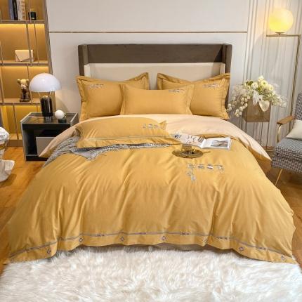 91家纺网 家纺一手货源 找家纺 （总）鼎飞家纺 2021新款全棉磨毛绣花四件套