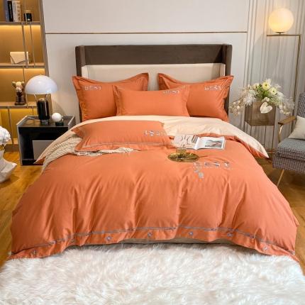 91家纺网 家纺一手货源 找家纺 （总）鼎飞家纺 2021新款全棉磨毛绣花四件套