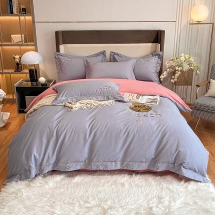 91家纺网 家纺一手货源 找家纺 （总）鼎飞家纺 2021新款全棉磨毛绣花四件套